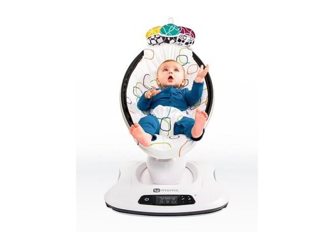 Fotoliu Balansoar Bebelusi 4MOMS MamaRoo 4.0 Plush Multicolor