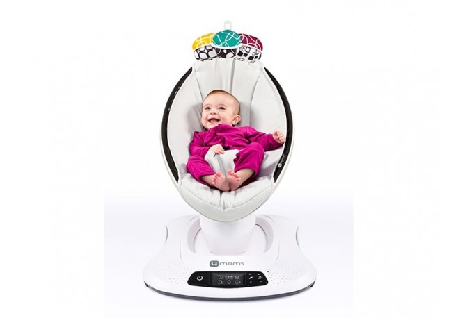 Fotoliu Balansoar Bebelusi 4MOMS MamaRoo 4.0 Classic Gri