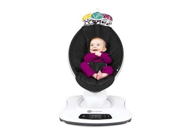 Fotoliu Balansoar Bebelusi 4MOMS MamaRoo 4.0 Classic Negru