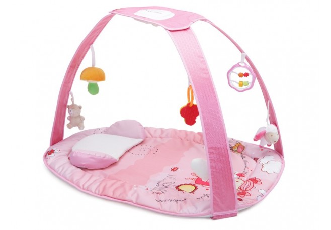 Covoras de joaca Cangaroo Pastel Pink Blanket