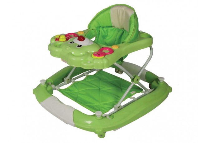 Premergator copii si bebe 2 in 1 MyKids Carello Strata 2 Teddy Verde