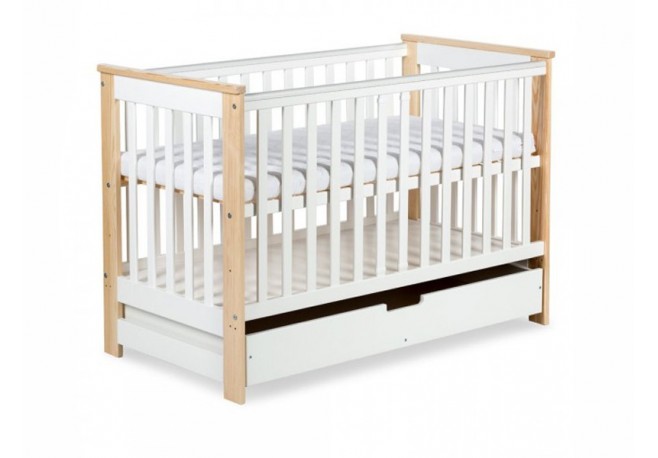 Patut Lemn Cu Sertar Klups Iwo Alb Natur