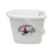 Galeata pentru scutece cu capac MyKids Ocean & Sea Alba