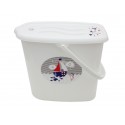 Galeata pentru scutece cu capac MyKids Ocean & Sea Alba