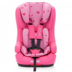 Scaun auto Chipolino Cruz cu sistem Isofix 9-36 kg pink hearts 2016