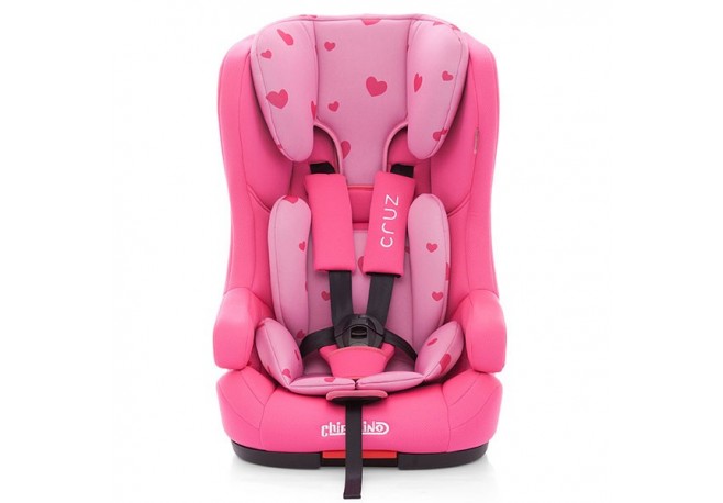 Scaun auto Chipolino Cruz cu sistem Isofix 9-36 kg pink hearts 2016