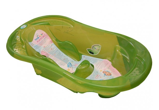 Cadita Bebe Cu Forma Anatomica TEGA Verde Transparent