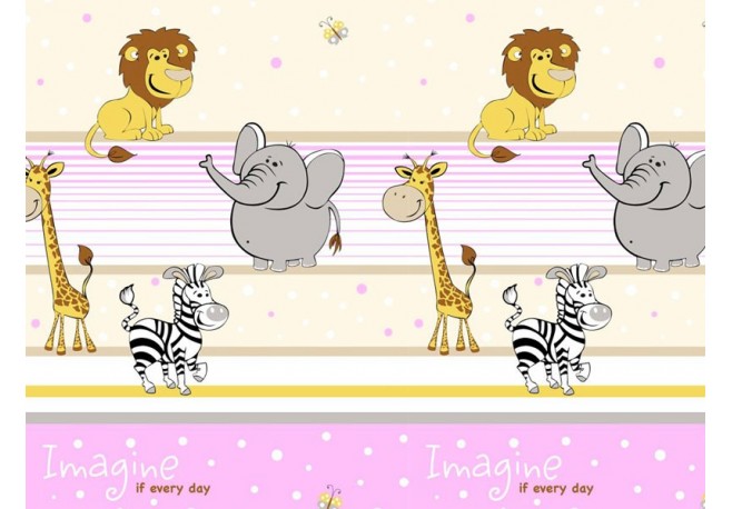 Perna De Alaptare Multifunctionala C MyKids Imagine Safari Roz