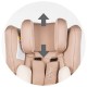 Scaun auto Chipolino Rider cu sistem ISOFIX 0-18 kg mocca