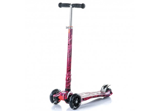 Trotineta Chipolino Croxer fuchsia graffiti