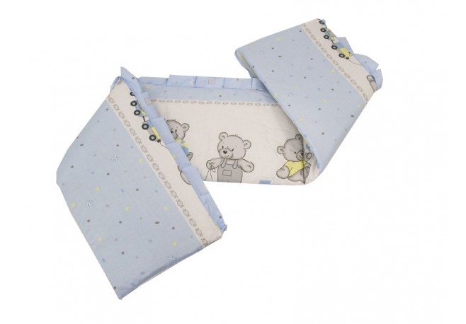 Aparatoare Laterala MyKids Teddy Toys Blue M2 140x70