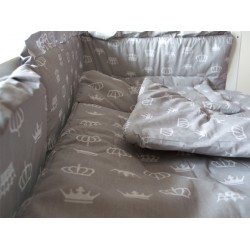 Aparatoare Laterala MyKids Coronite Gri 140x70