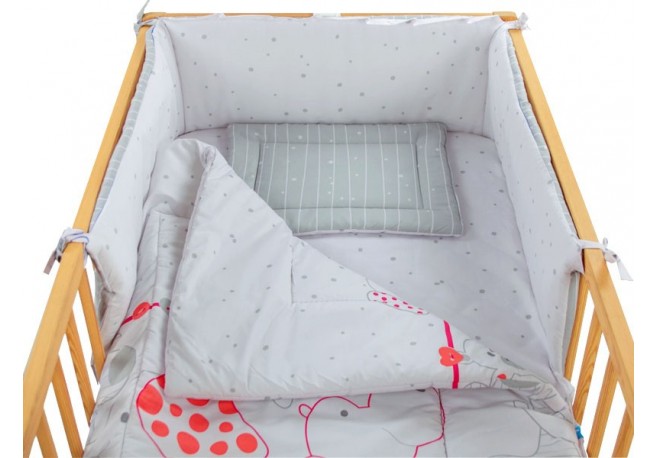 Aparatoare Laterala MyKids My Zoo Rosu 140x70