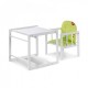 Scaun Masa Multifunctional Din Lemn KLUPS Aga III Alb