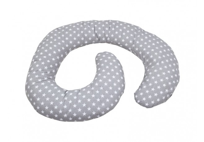 Perna De Alaptare Multifunctionala MyKids Stelute Grey-White