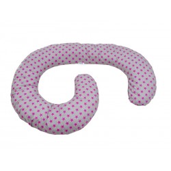 Perna De Alaptare Multifunctionala MyKids Stelute Grey-Pink