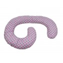 Perna De Alaptare Multifunctionala MyKids Stelute Grey-Pink