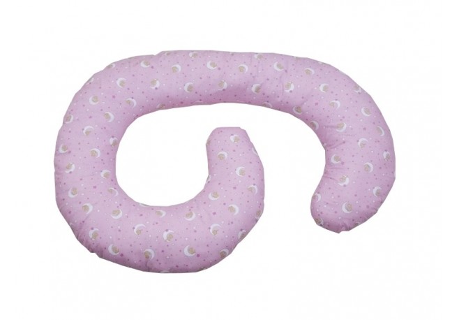 Perna De Alaptare Multifunctionala MyKids Cat on Moon Pink