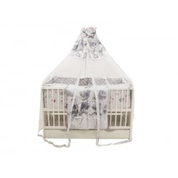 Baldachin MyKids Voal Mare Teddy Hug Gri