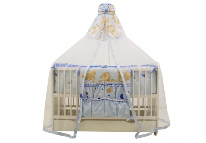 Baldachin MyKids Voal Mare Teddy Hug Blue