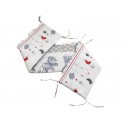 Aparatoare Laterala MyKids Teddy Hug Gri M2 140x70