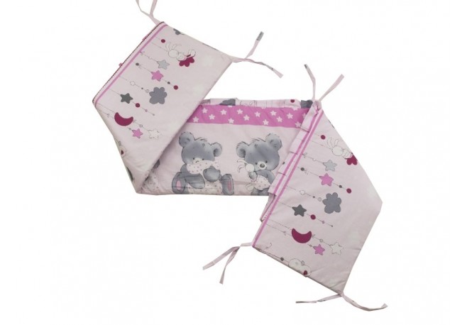 Aparatoare Laterala MyKids Teddy Hug Roz M2 140x70