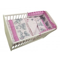 Lenjerie MyKids Teddy Hug Roz M2 4 Piese 120x60