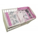 Lenjerie MyKids Teddy Hug Roz M2 4 Piese 120x60