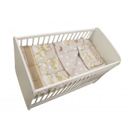 Lenjerie MyKids Teddy Hug Maro 3 Piese 140x70