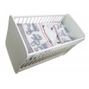 Lenjerie MyKids Teddy Hug Gri 3 Piese 140x70