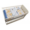 Lenjerie MyKids Teddy Hug Blue 3 Piese 140x70