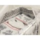 Lenjerie MyKids Teddy Hug Gri M2 7 Piese 140x70 cm