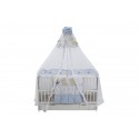 Lenjerie MyKids Teddy Play Blue M2 7 Piese 120x60 cm