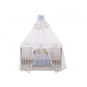 Lenjerie MyKids Teddy Play Blue M1 7 Piese 120x60 cm