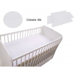 Cearceaf Klups fara elastic Alb 120x60