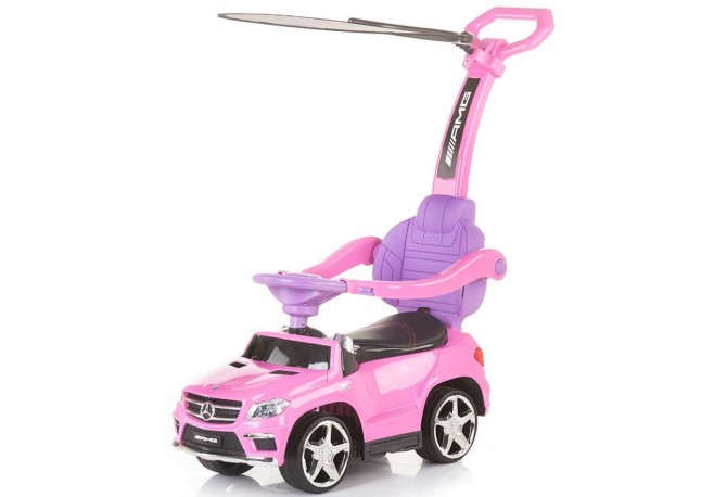 Masinuta de impins Chipolino Mercedes Benz GL63 AMG pink cu copertina