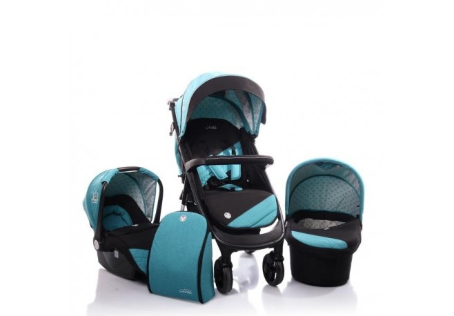 Carucior Copii 3 in 1 Cangaroo Noble Blue