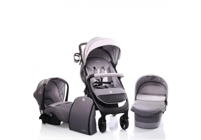 Carucior Copii 3 in 1 Cangaroo Noble Grey