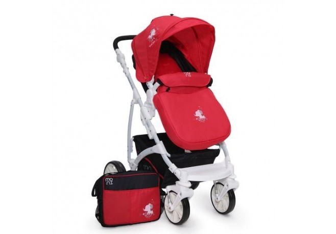 Carucior copii transformabil 2 in 1 Moni Tala Red