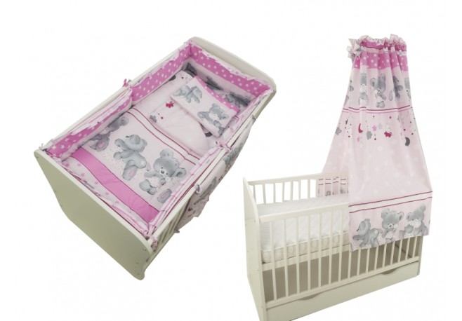 Lenjerie MyKids Teddy Hug Gri M2 5+1 Piese M2 140x70 cm