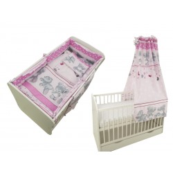 Lenjerie MyKids Teddy Hug Roz M2 5+1 Piese M2 120x60 cm