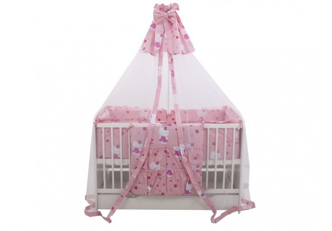 Lenjerie MyKids Kitty 7 Piese 120x60 cm