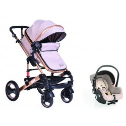 Carucior Copii 3 In 1 Moni Gala Beige