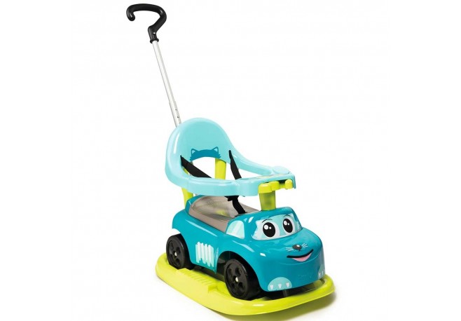 Masinuta de impins Smoby Auto Rocking 4 in 1 albastru