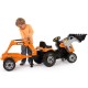 Tractor cu pedale si remorca Smoby Builder Max