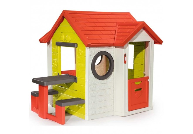Casuta pentru copii Smoby My House cu masuta picnic