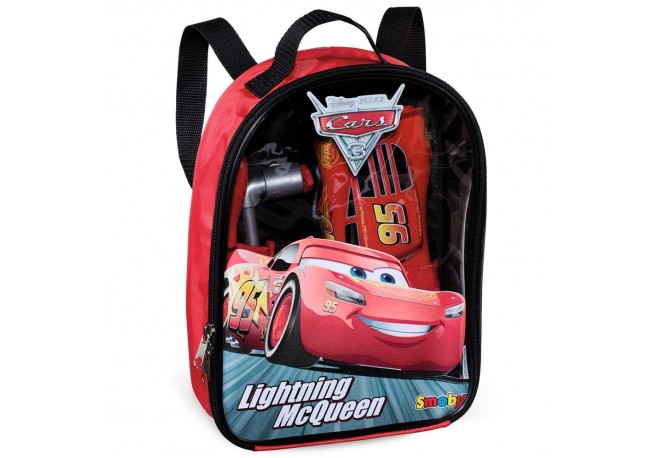Rucsac Smoby cu unelte si masinuta McQueen