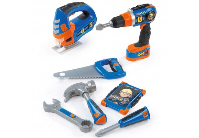 Set unelte Smoby Bob Constructorul cu bormasina mecanica