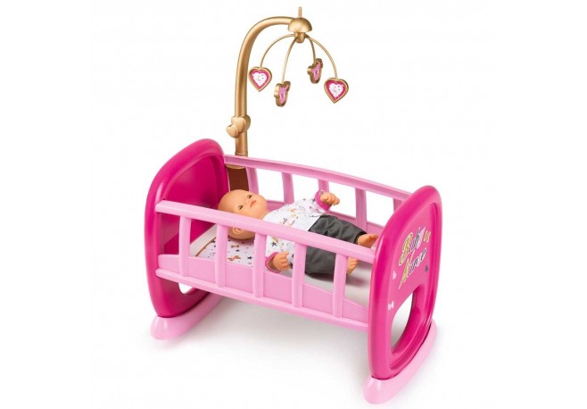 Leagan pentru papusa Smoby Baby Nurse cu carusel