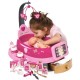 Set cadita si accesorii pentru papusi Smoby